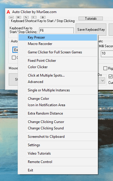 Key Presser in Auto Clicker