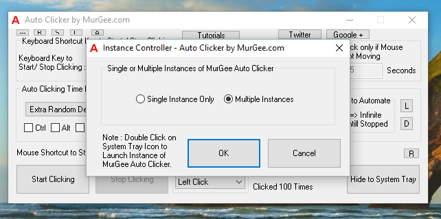 Single or Multiple Auto Clickers